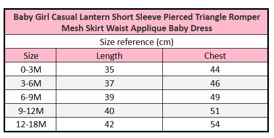 The Lace Lantern | Baby Girl’s Pierced Lantern Sleeve Romper & Mesh Appliqué Dress