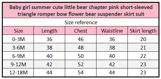 The Honey Blossom | Baby Girl’s Bear Chapter Romper & Flower Suspender Skirt Set