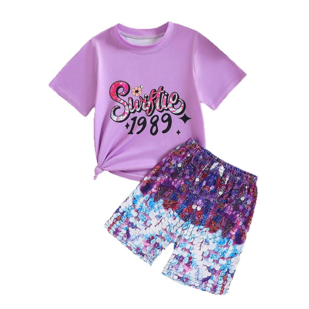 The West-Coast | Girls’ "Tide" 100% Cotton Crew Neck Tee
