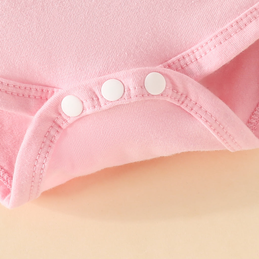 The Dreamy Elephant | Baby Girl Long-Sleeve Romper & Bow Animal Print Trousers