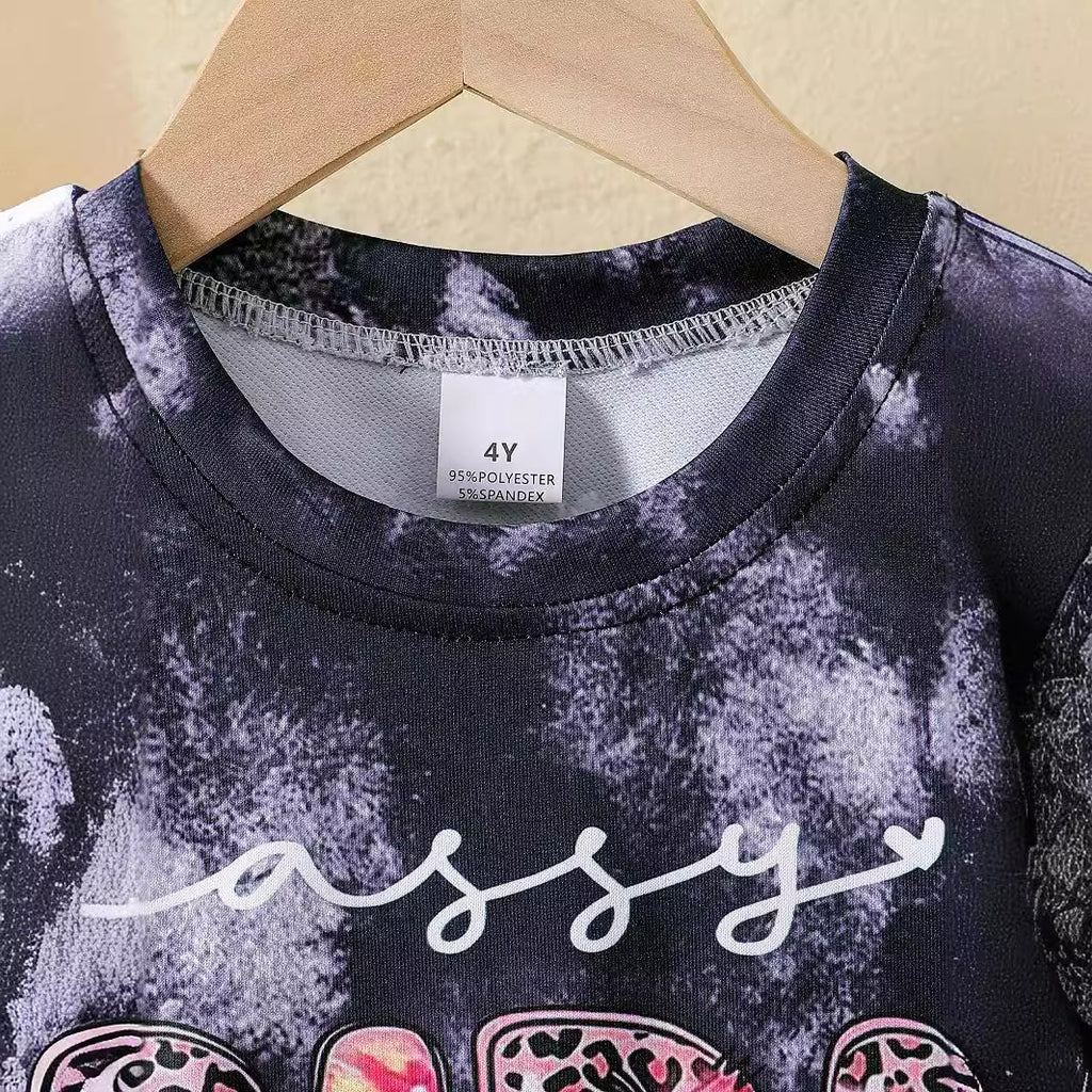 The Safari-Luxe | Girls’ 2026 Leopard Print Two-Piece Tracksuit