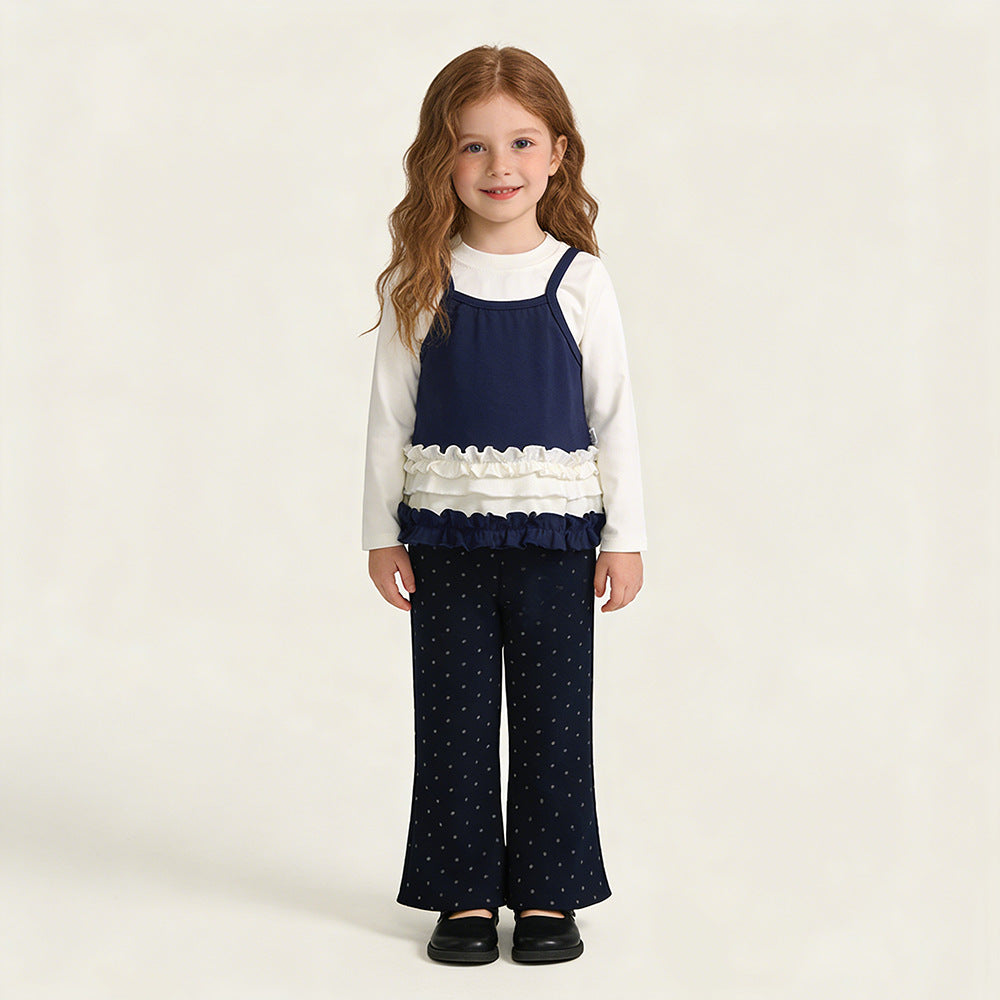 The City Blossom | Girls' Three-Piece Long Sleeve Vest & Leggings Transit Set