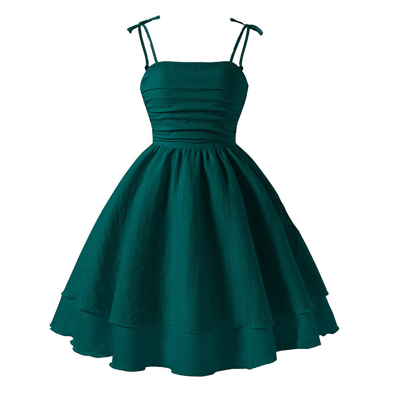 Girls Bow Suspender Princess Dress | 2026 Summer Strap Dress