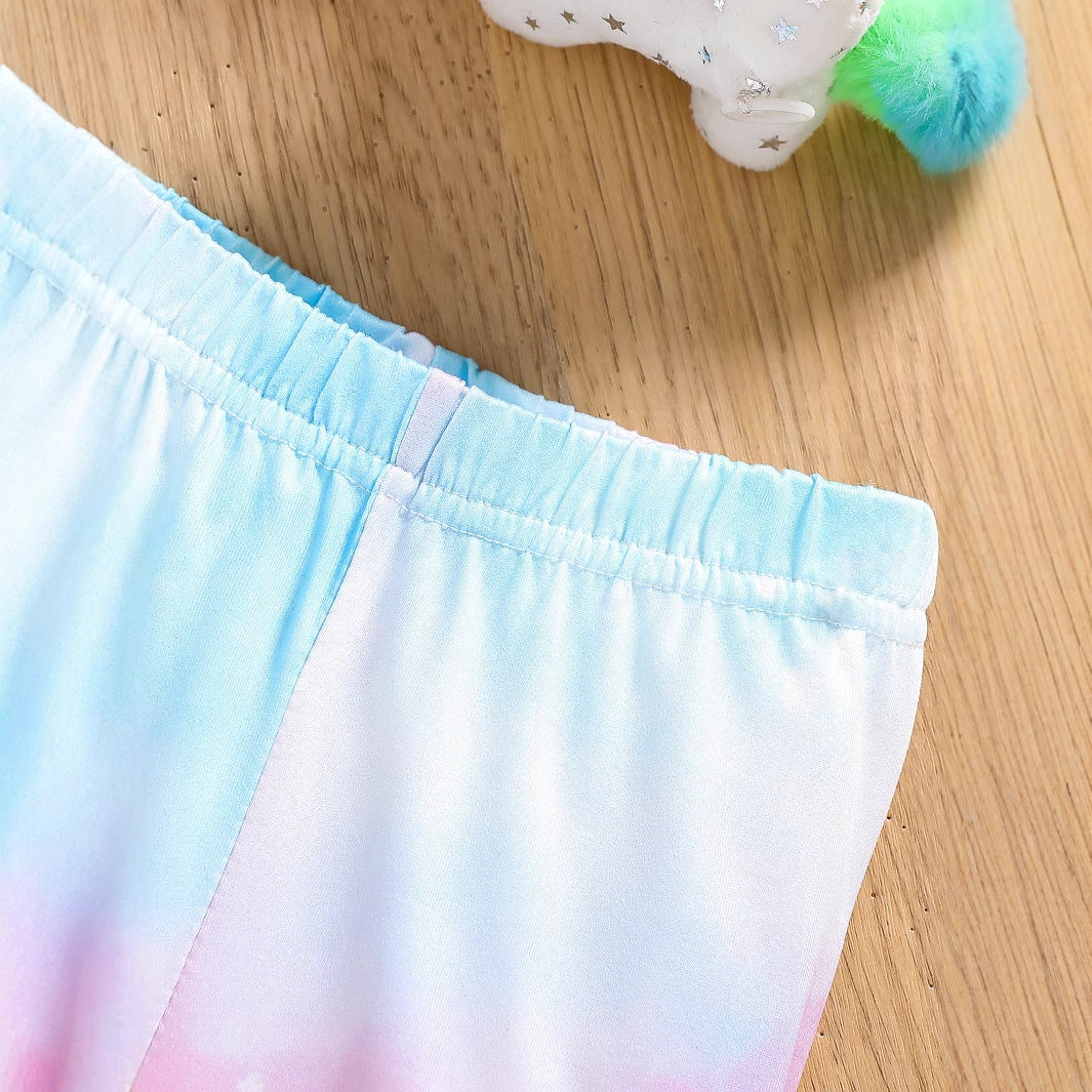 The Prism-Pony | Girls’ 2026 "Horse & Rainbow" Summer Short Set