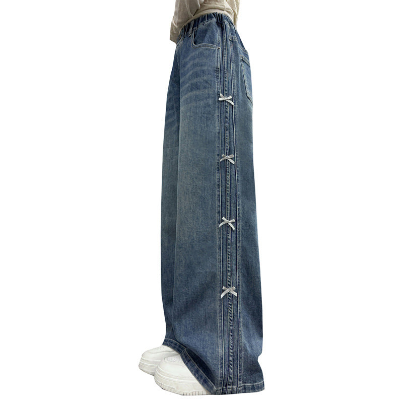 The Metro Flare | Girls' Versatile Wide-Leg Denim Trousers