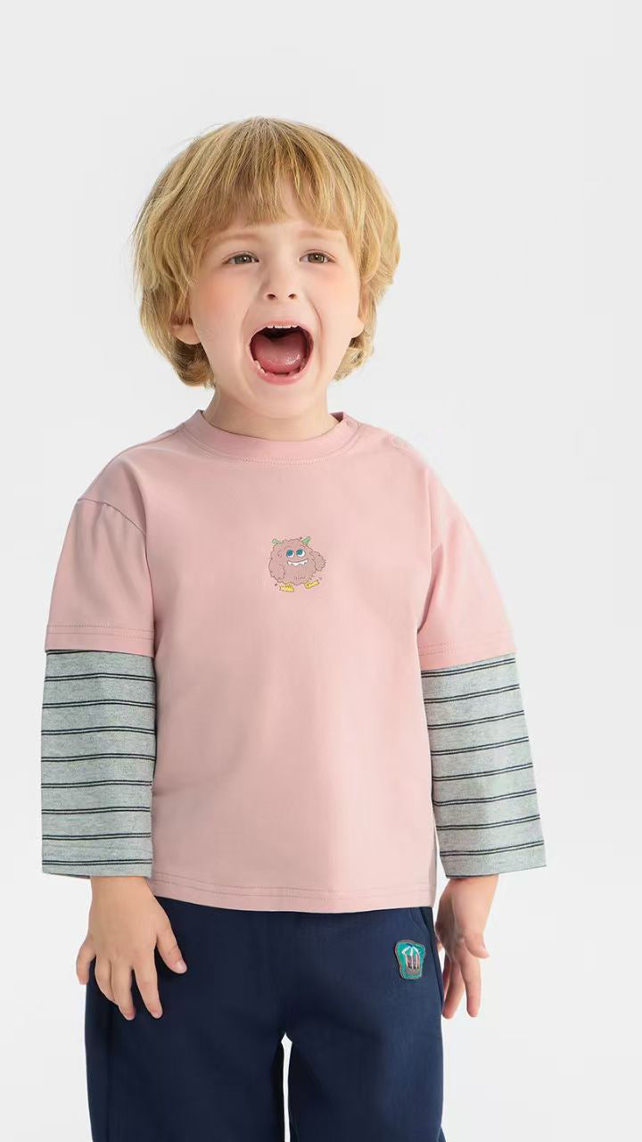 The Playroom Pro | 2026 Fake Two-Piece Long Sleeve Bottoming Shirt