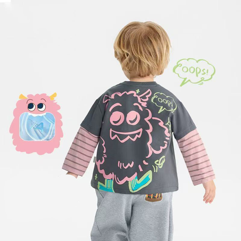 The Playroom Pro | 2026 Fake Two-Piece Long Sleeve Bottoming Shirt