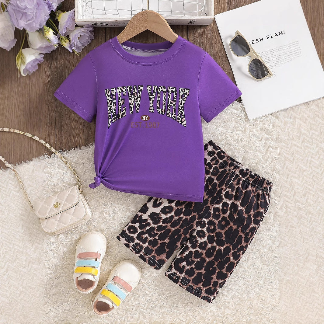 The Urban-Aero | Girls’ 2026 "Tide" Crew Neck Short-Sleeve & Relaxed Pant Set