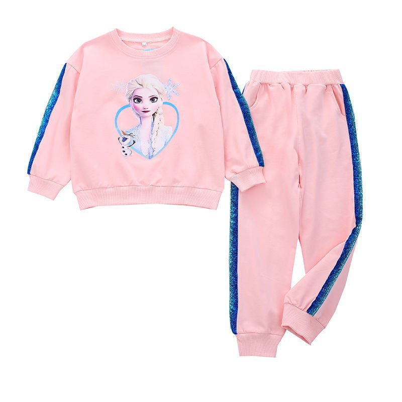 The Glacial Glow | Girls’ 2026 "Super Fairy" Elsa Two-Piece Ensemble