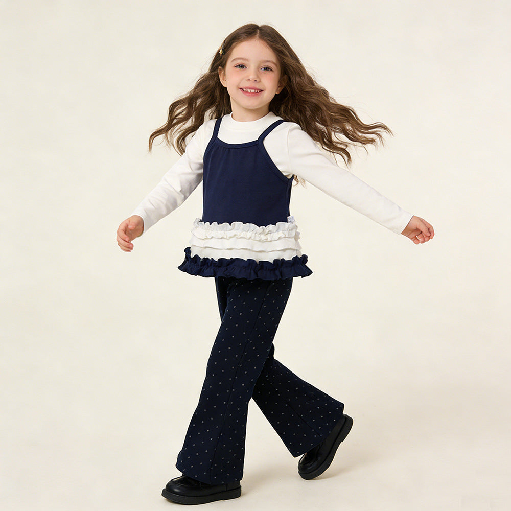 The City Blossom | Girls' Three-Piece Long Sleeve Vest & Leggings Transit Set