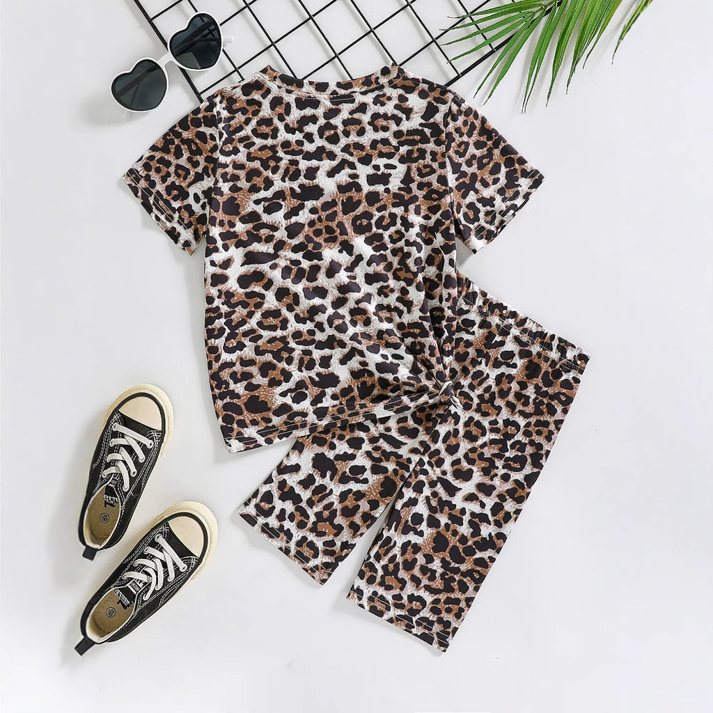The Wild-Aura | Girls’ 2026 "Cartoon Avatar" Leopard Summer Set