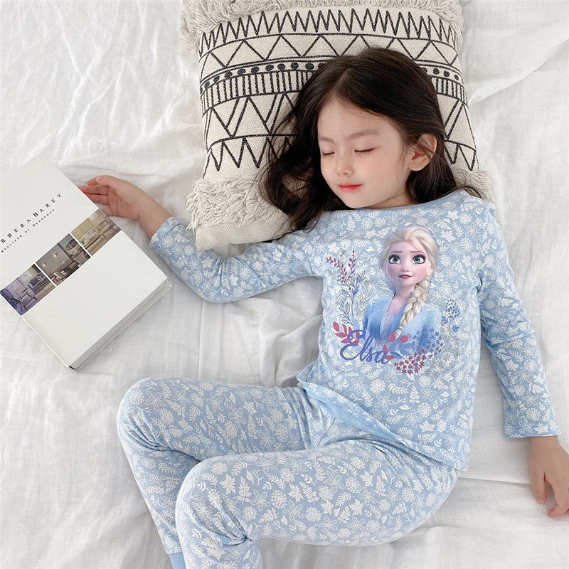 The Glacial Breeze | Girls’ "Aisha" Ice Silk Loungewear Suit