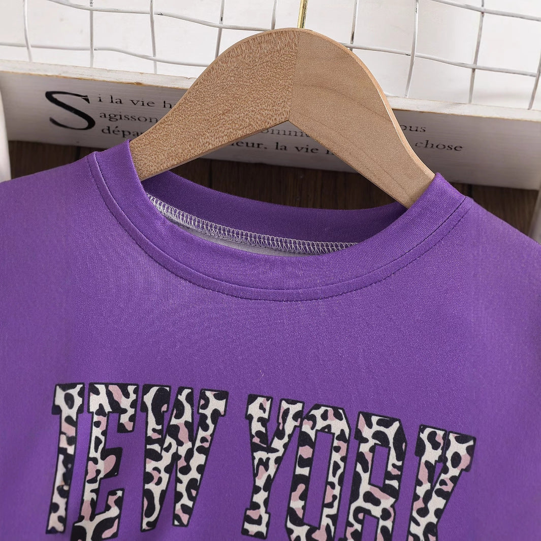 The Urban-Aero | Girls’ 2026 "Tide" Crew Neck Short-Sleeve & Relaxed Pant Set