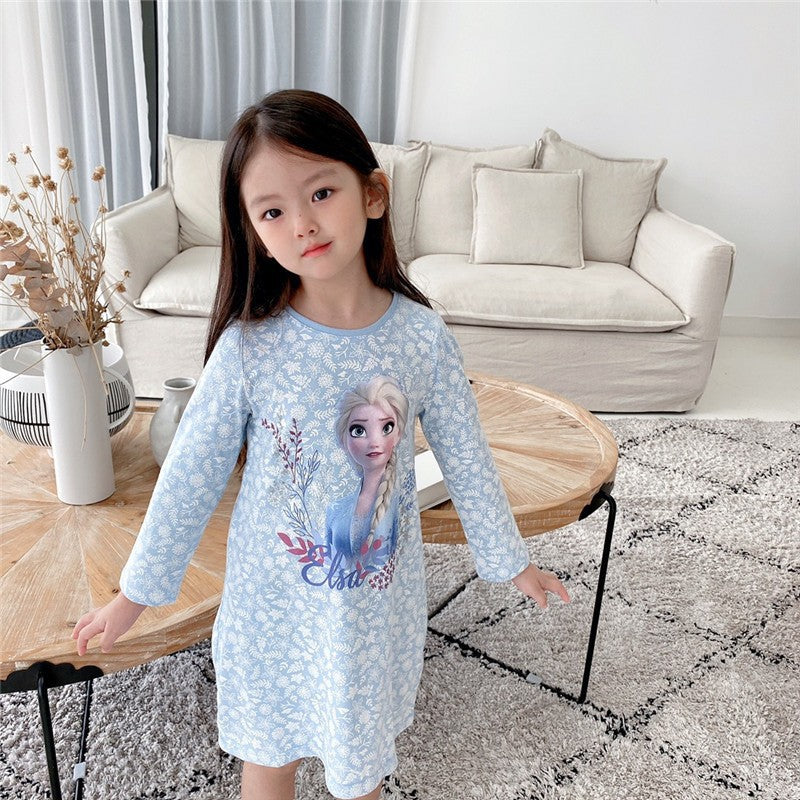 The Glacial Breeze | Girls’ "Aisha" Ice Silk Loungewear Suit