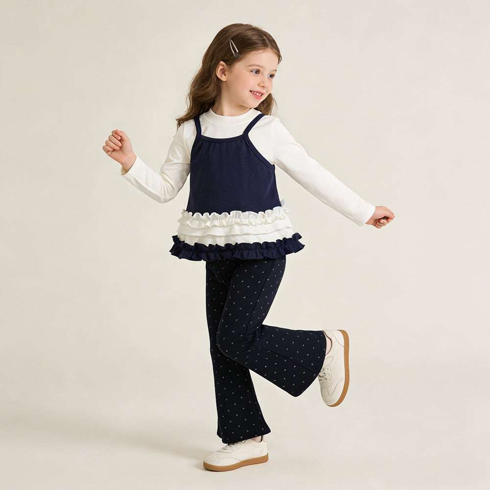 The City Blossom | Girls' Three-Piece Long Sleeve Vest & Leggings Transit Set