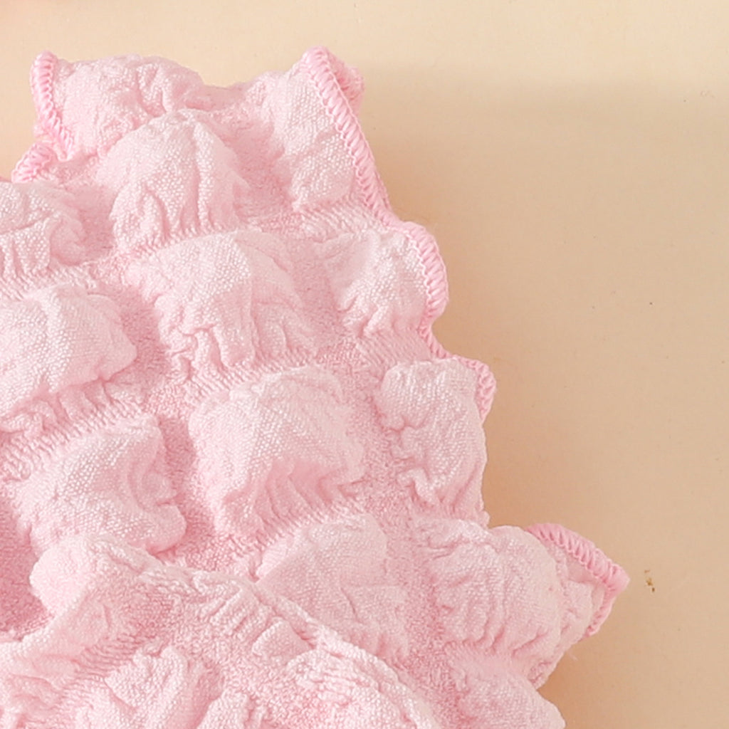 The Petal Pouf | Baby Girl Sleeveless Bubble Fabric Lace Dress