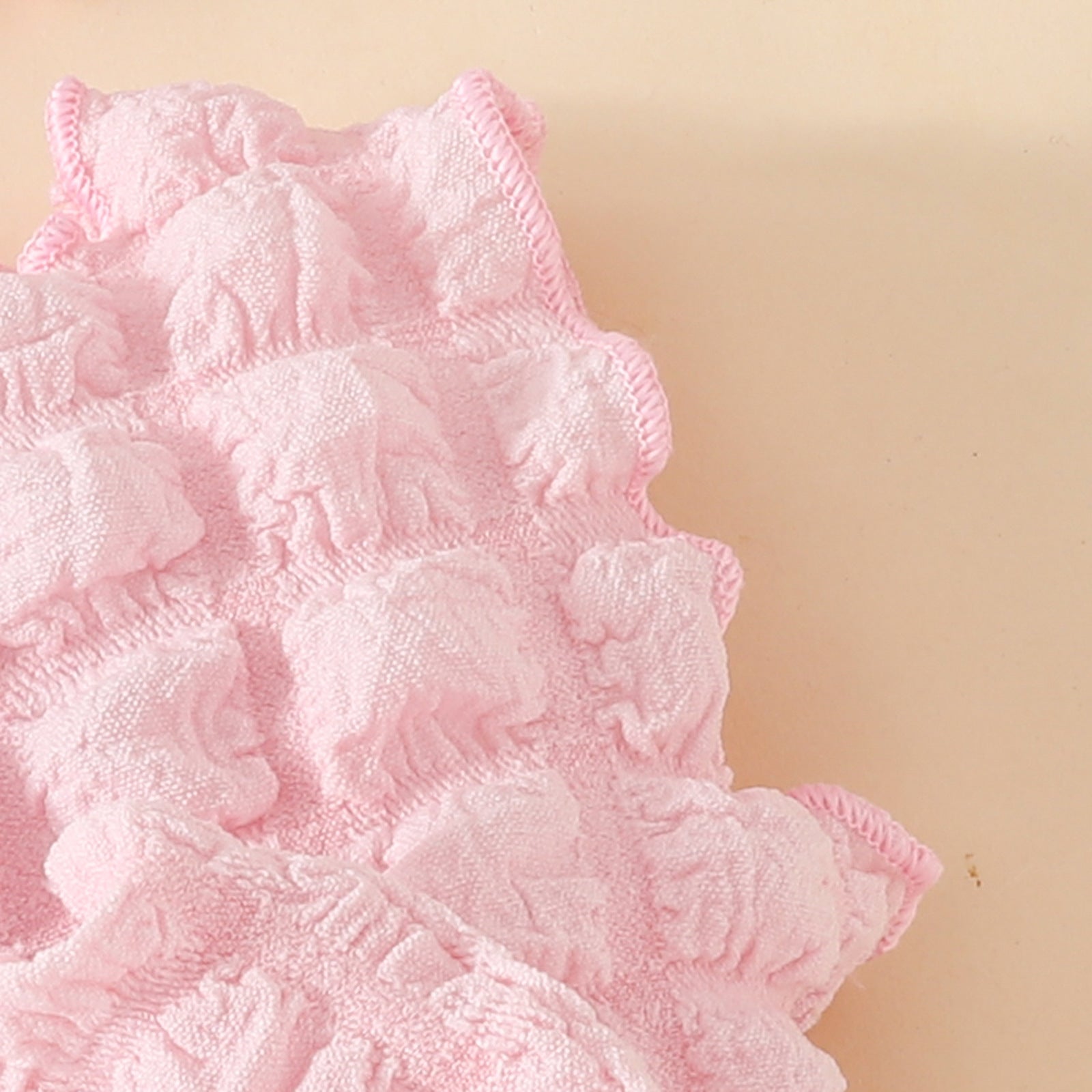 The Petal Pouf | Baby Girl Sleeveless Bubble Fabric Lace Dress