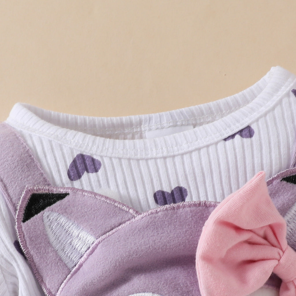 The Forest Friend | Baby Cartoon Fox Long-Sleeve Romper