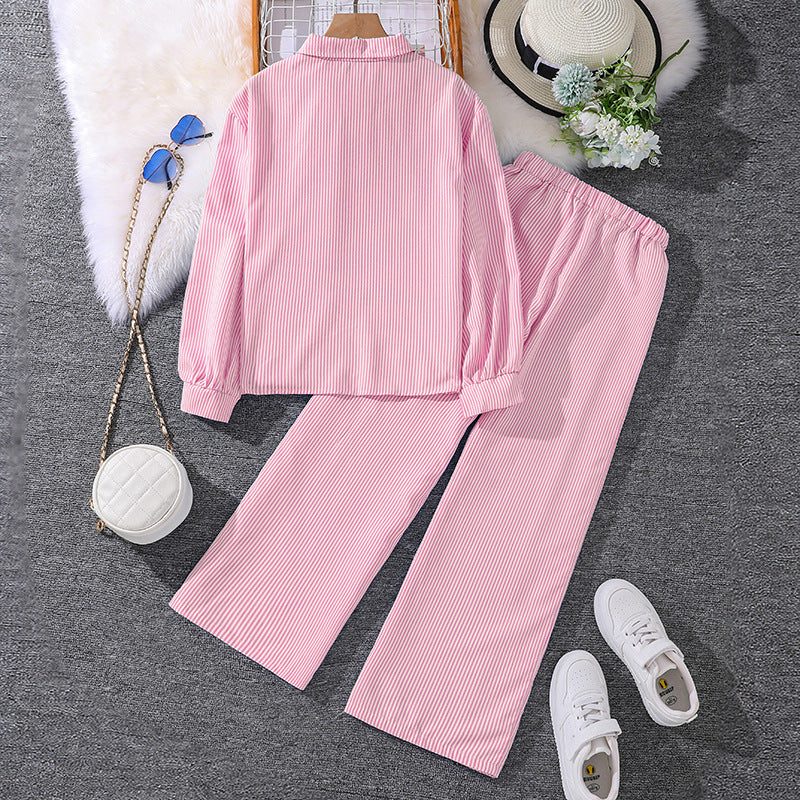 Kid Nomad | Unisex Long-Sleeve Shirt & Wide-Leg Pants Set
