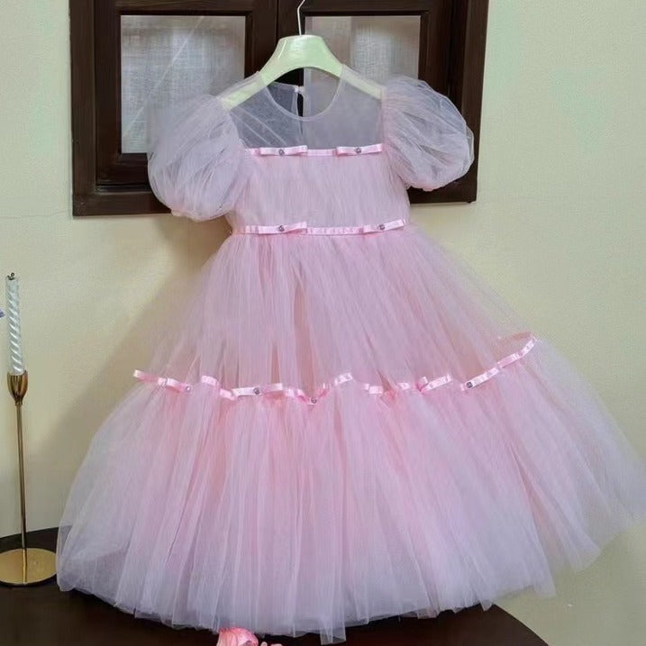 The Blush Ballerina | 2026 Korean Spring/Summer Pink Mesh Gown