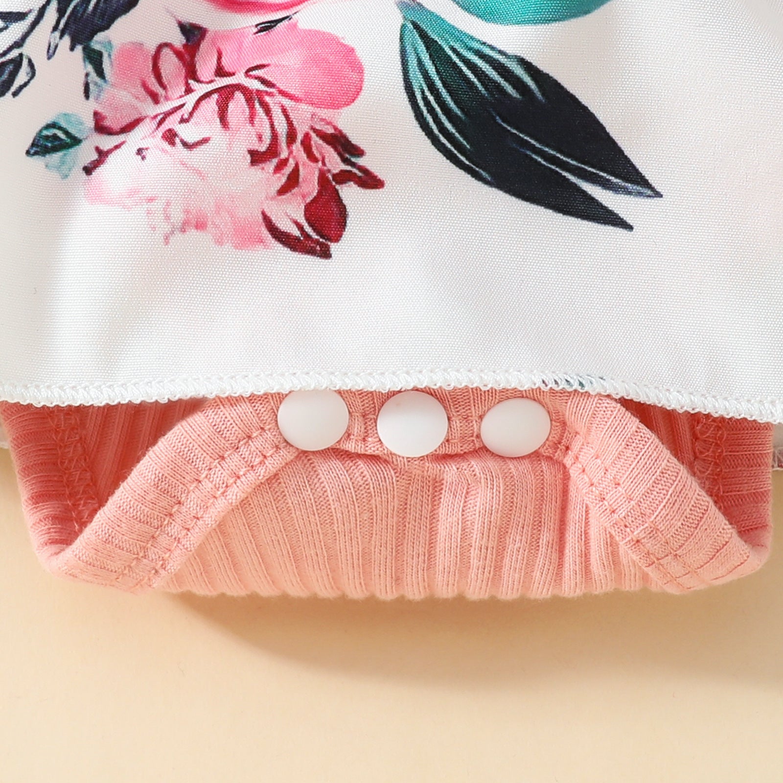 The Lace Loveling | Infant Sleeveless Floral Embroidery Triangle Romper