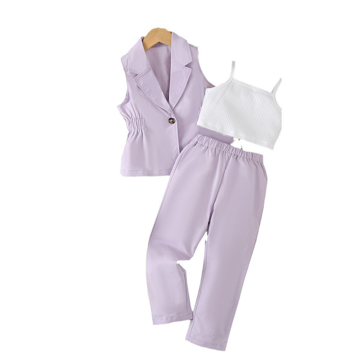 Met Gala Mini | Girls Jacket, Vest, Trousers & Hat 4-Piece Set