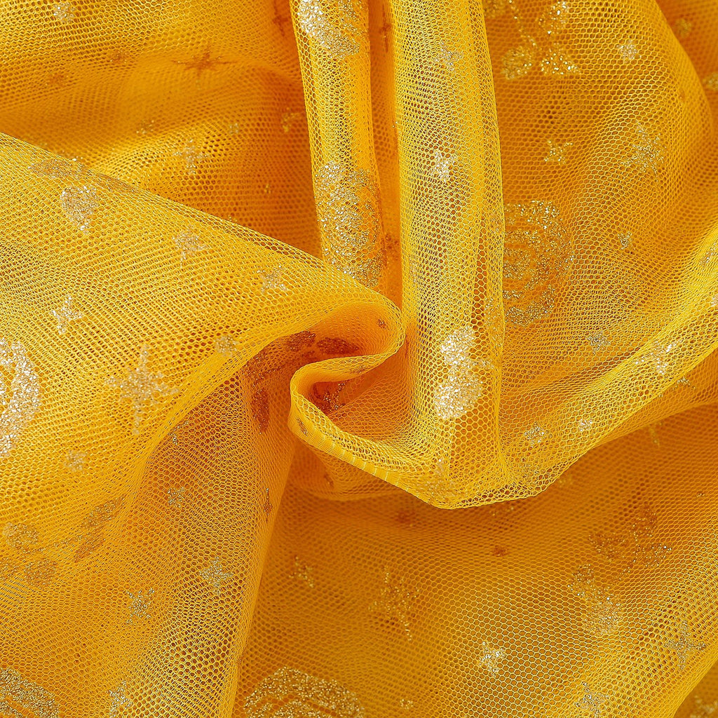 The Frozen Petal | Girls’ "Super Foreign" Snowflake Mesh Puff Skirt
