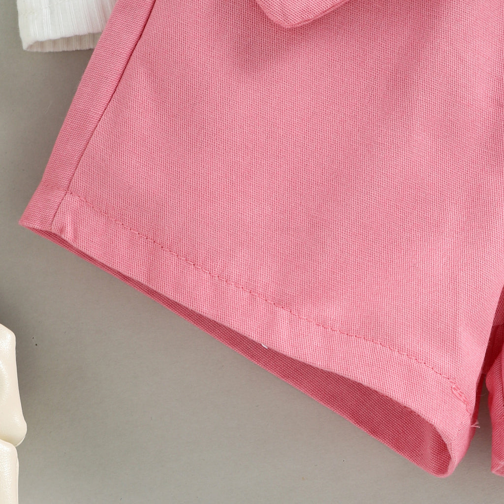 The K-Lace | 2026 Girls’ "Korean-Edition" Lace-Sleeve & Utility Set