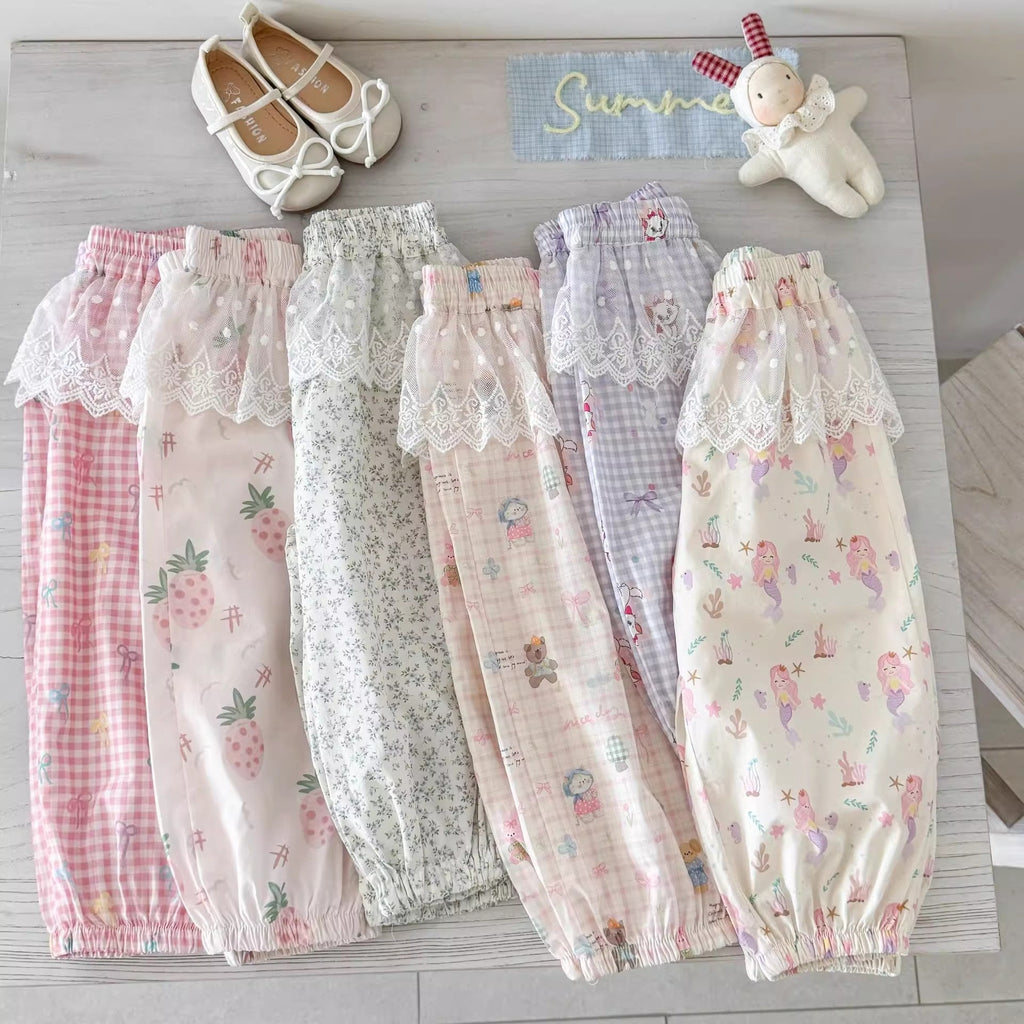 Girls Sweet Mosquito-Proof Bloomers - Breathable Summer Fashion Pants