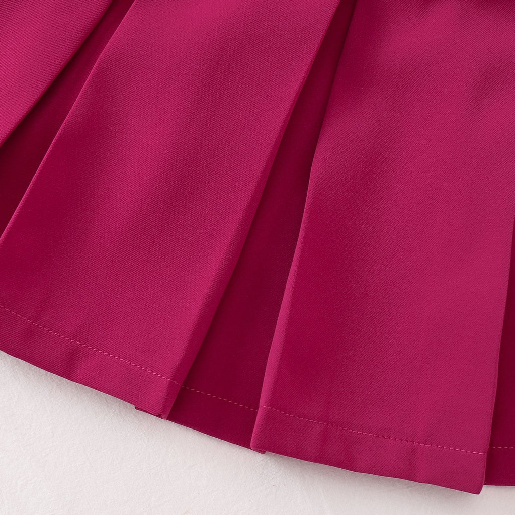 Parisian Grace | Girls 3-D Lace Top & Pleated Skirt 3-Piece Set