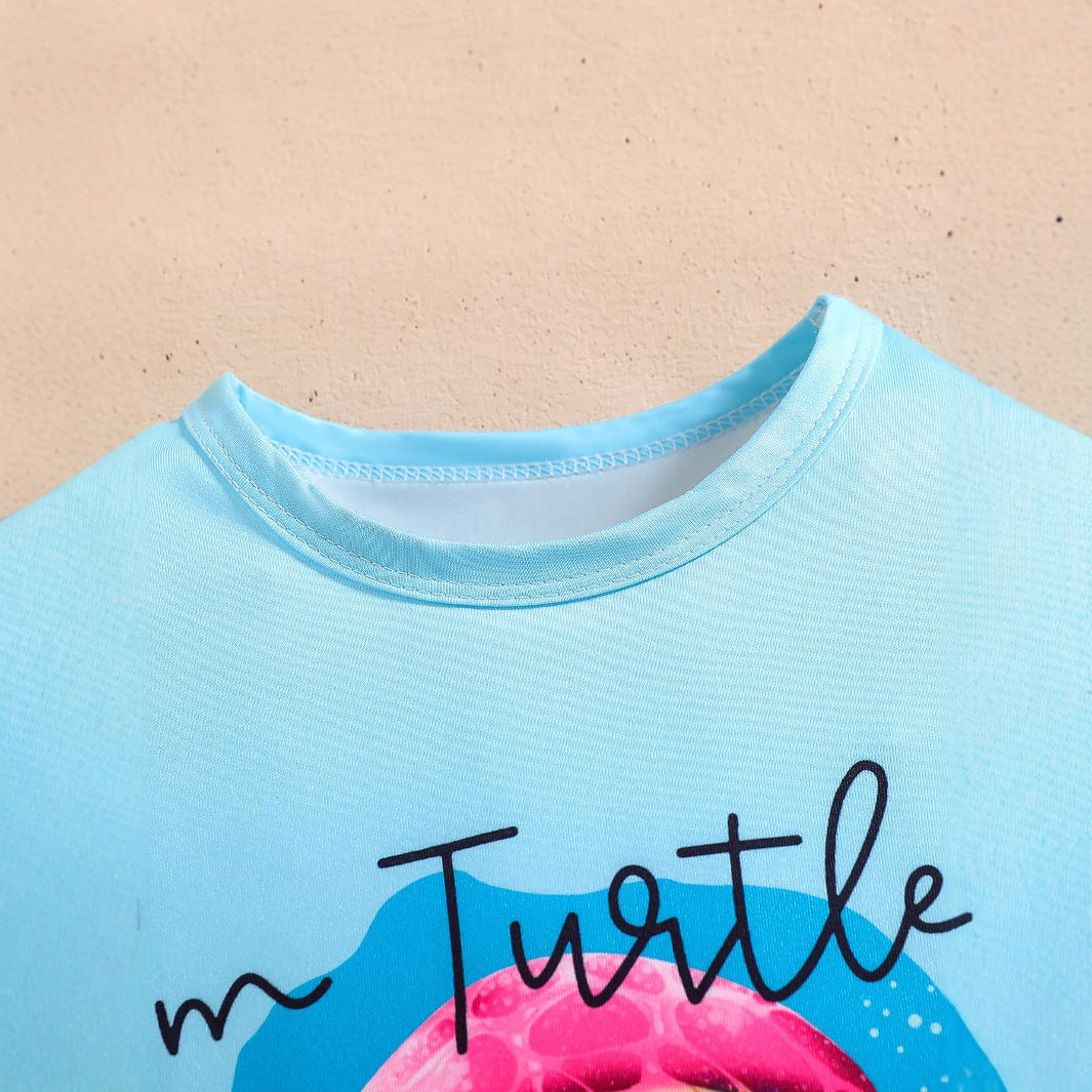 The Wild-Aura | Girls’ 2026 "Animal Kingdom" Short-Sleeve & Shorts Set