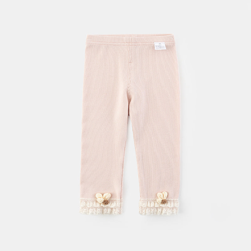Baby Girl Knitted 3Pcs Trouser Sets | Spring Diaper Leggings Pants