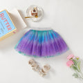 The Heritage Haze | Girls’ Spring/Autumn Layered Mesh Pleated Skirt