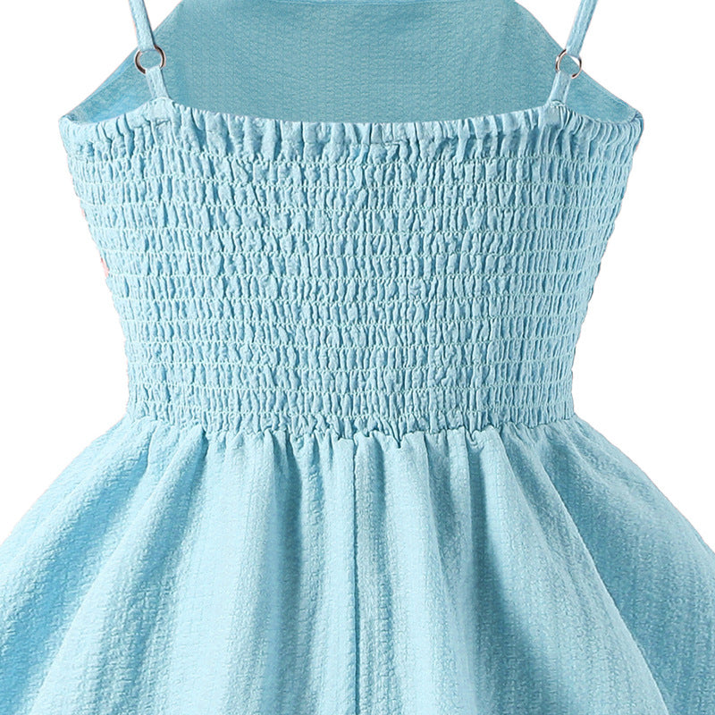 Girls Bow Suspender Princess Dress | 2026 Summer Strap Dress