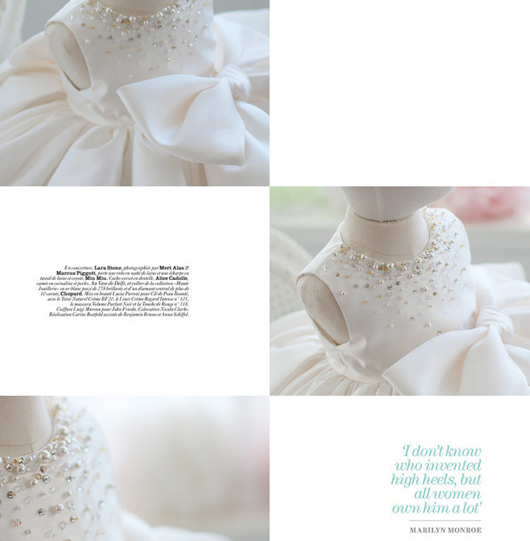 The Debutante | Satin Birthday Tutu & Flower Girl Dress