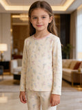 The Arctic Snuggle | Huyang Children's Pure Cotton Thermal Pajamas Set