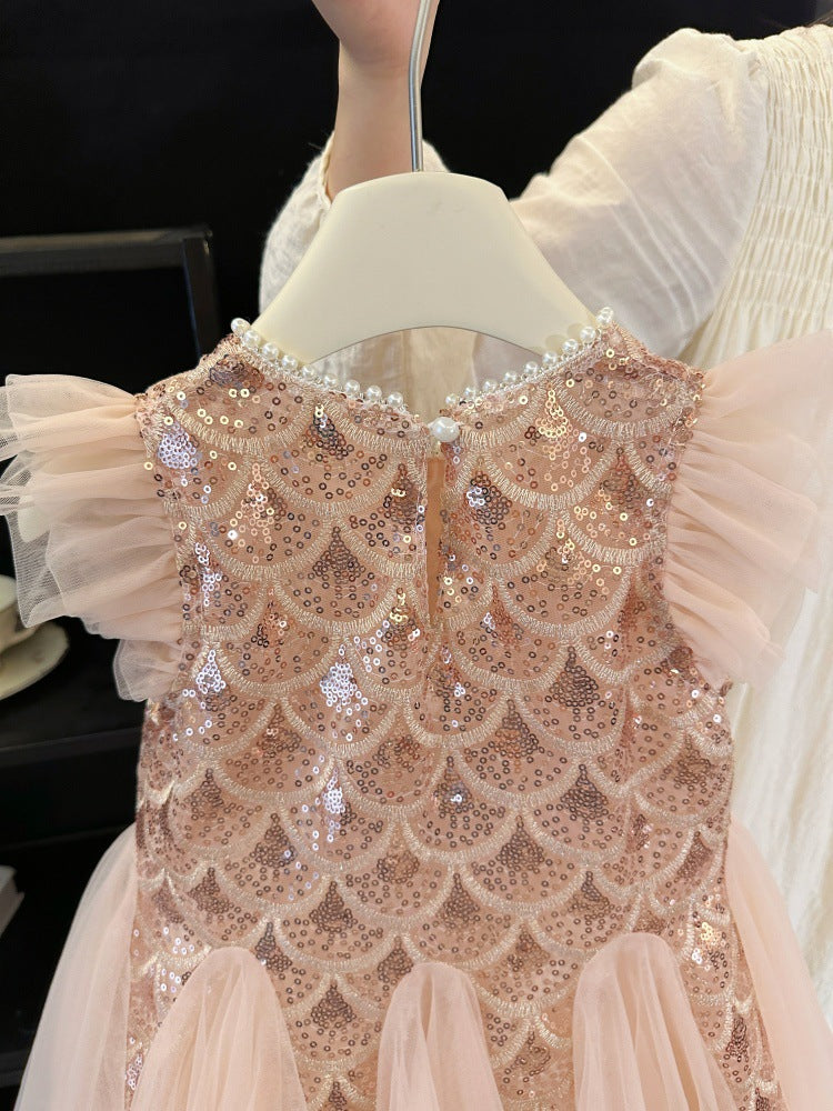 The Zephyr Wing | 2026 Summer Mesh Flying-Sleeve Vest Gown