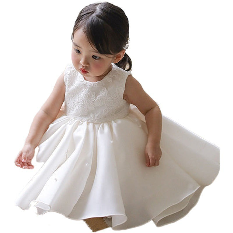 The Pristine Promise | 2026 Bridal-Grade White Flower Girl Gown