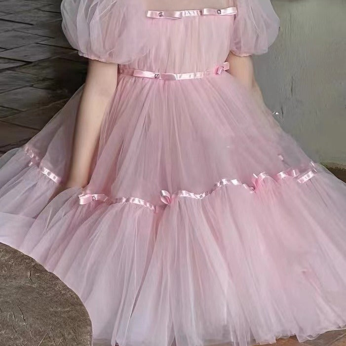 The Blush Ballerina | 2026 Korean Spring/Summer Pink Mesh Gown