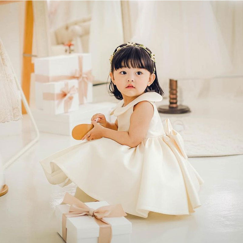 The Grand Gala | Big Bow Satin Korean Princess Dress