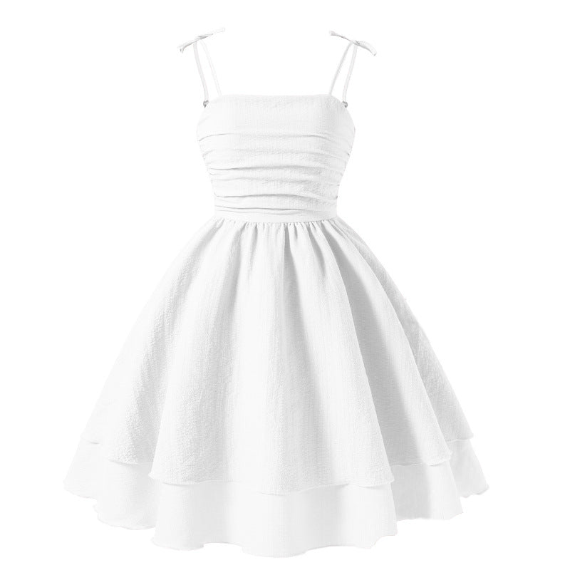 Girls Bow Suspender Princess Dress | 2026 Summer Strap Dress