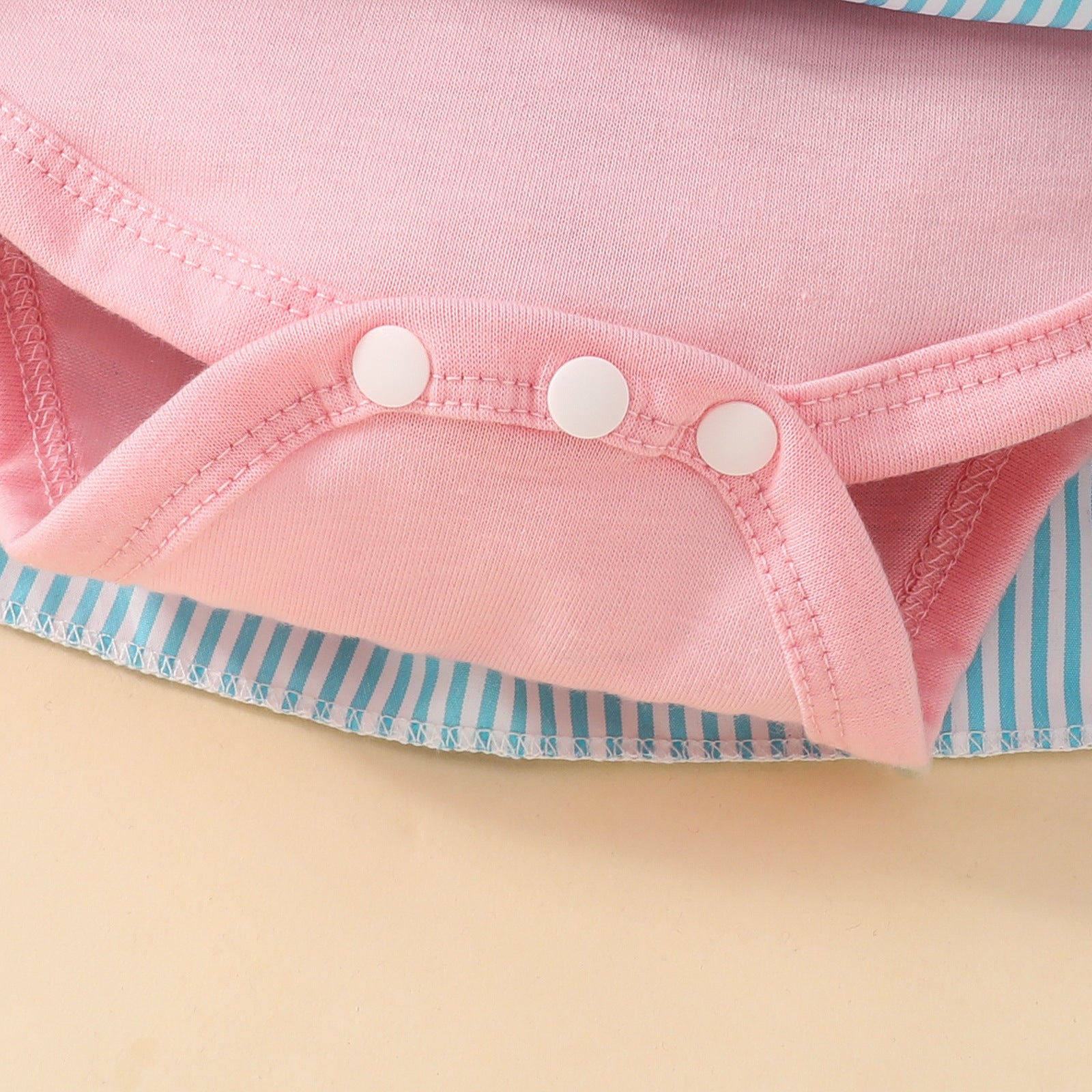 The Honey Bear Heirloom | Baby Girl Bear Embroidered "Fake Suspender" Romper Dress
