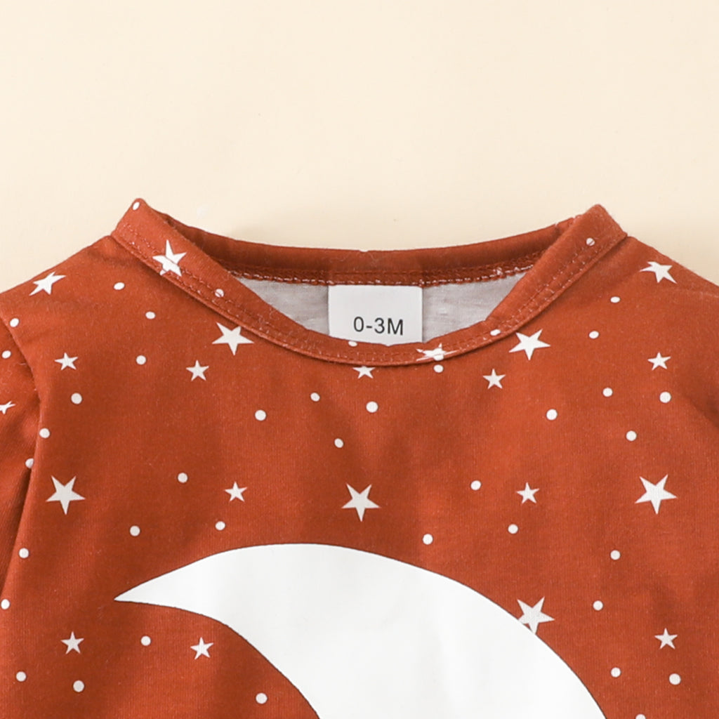The Celestial Dreamer | Star & Moon Long-Sleeve Romper & Loungewear