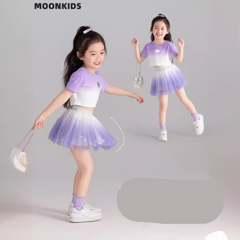 The Petal Dance | Girls' Mesh Tutu Summer Set