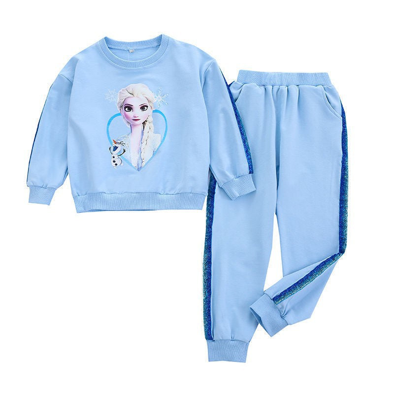 The Glacial Glow | Girls’ 2026 "Super Fairy" Elsa Two-Piece Ensemble