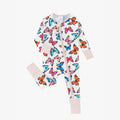 The Painted Wing | Bamboo Fiber Butterfly Zip Onesie