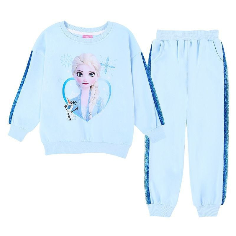 The Glacial Glow | Girls’ 2026 "Super Fairy" Elsa Two-Piece Ensemble