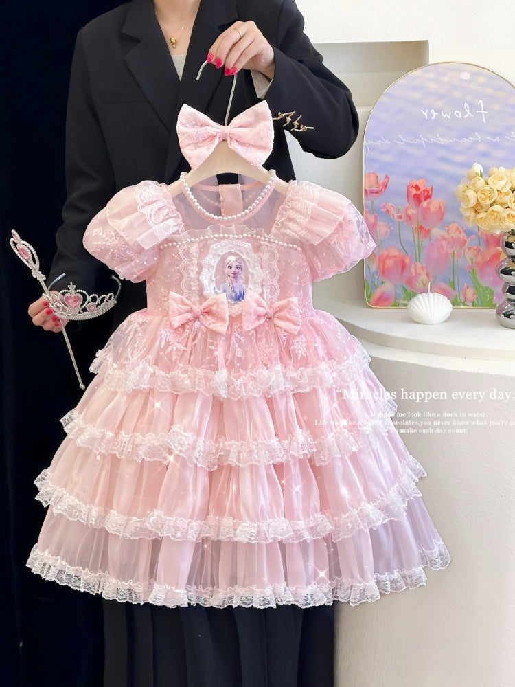 The Ice Queen’s Gala | 2026 Winter Sweater Cake Mesh Dress