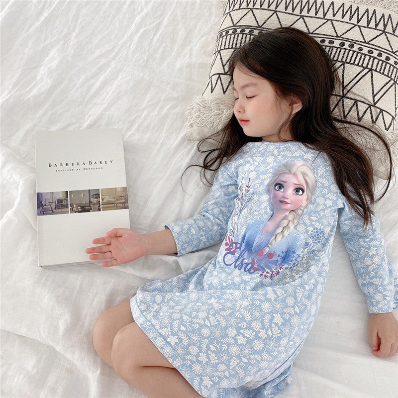 The Glacial Breeze | Girls’ "Aisha" Ice Silk Loungewear Suit