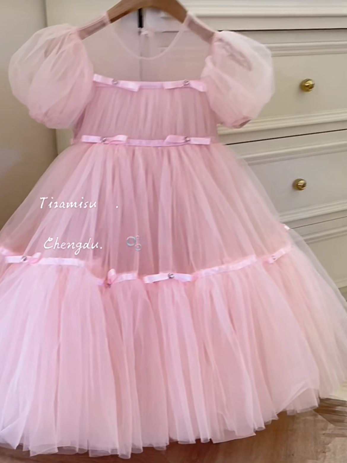 The Blush Ballerina | 2026 Korean Spring/Summer Pink Mesh Gown